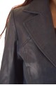 Trenci albastru piele 182.00