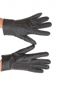 Mănuși de damă reprezentative negre piele 