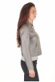Geacă de damă de firmă gri piele 158.00