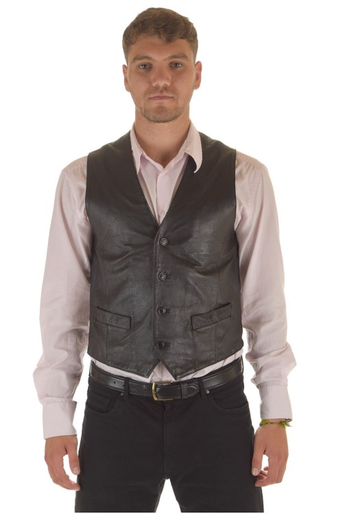 Vestă de bărbați de firmă piele 94.00