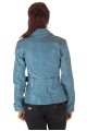 Geacă de damă albastru deschis piele 168.00