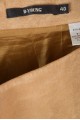 Fustă de damă maro deschis din piele întoarsă 59.00