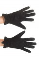 Mănuși de damă negre din piele întoarsă din piele naturală 40.00