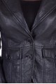 Sacou de damă negru piele 171.00