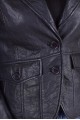 Sacou de damă negru piele 171.00