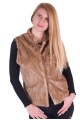 Vestă maro deschis din nurcă 345.00