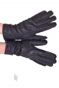 Mănuși de damă negre piele 