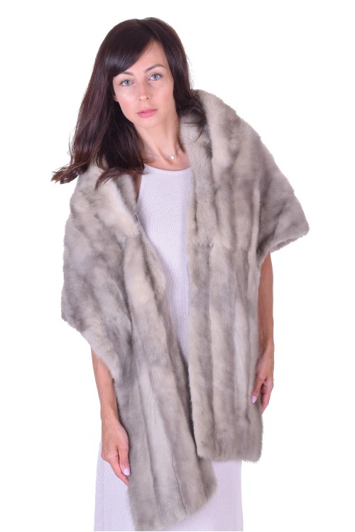 Palton gri dе blana naturala 345.00