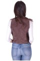 Vestă brună din piele întoarsă din piele naturală 171.00