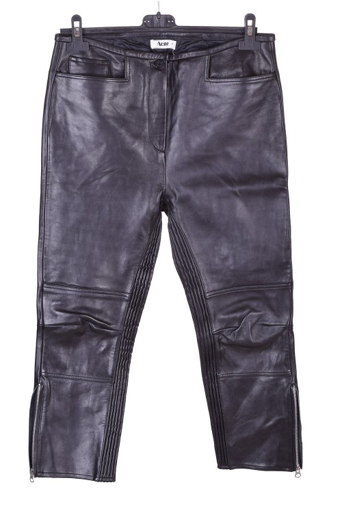 Pantalon de damă negru piele 75.00