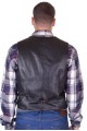 Vestă de bărbați neagră piele 94.00