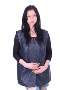 Vestă neagră piele