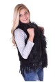 Vestă de damă neagră dе blana naturala 78.00