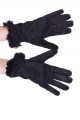 Mănuși de damă negre din piele întoarsă din piele naturală 20.00