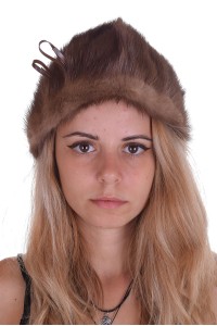 Pălărie maro deschis din nurcă