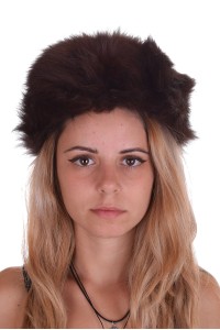 Pălărie maro închis de vulpe
