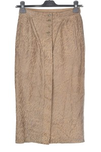 Fustă extravagantă din piele naturală