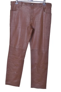 Pantalon maro deschis piele