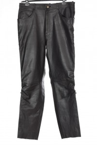 Pantalon biker din piele de vițel