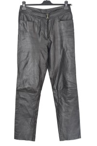 Pantalon de damă clasic din piele naturală