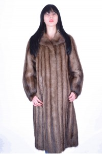 Palton piele naturală deosebit din bizam