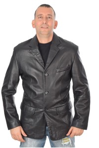 Geacă de bărbați elegantă din piele naturală