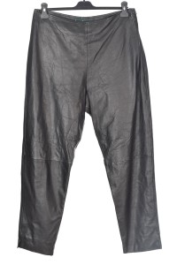 Pantalon de damă clasic din piele naturală