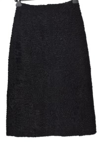 Fustă de damă reprezentativă neagră de astrahan