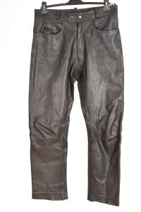 Pantalon de bărbați biker din piele naturală