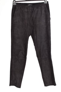 Pantalon de damă din piele întoarsă din piele naturală