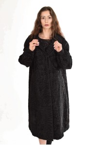Palton de damă elegant de astrahan