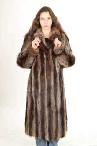 Palton de damă elegant de raton