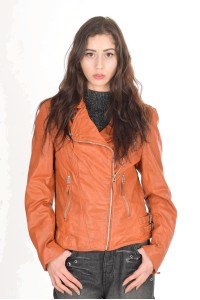 Geacă de damă extravagantă din piele naturală