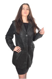 Geacă de damă extravagantă din piele naturală