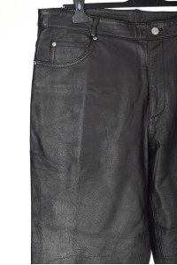 Pantalon de bărbați ultramodern din piele naturală