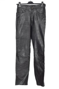 Pantalon de damă clasic din piele naturală