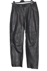 Pantalon de damă de firmă din piele naturală
