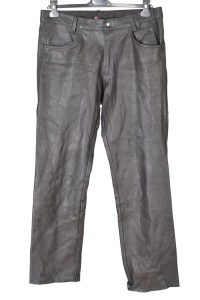 Pantalon de bărbați clasic din piele naturală