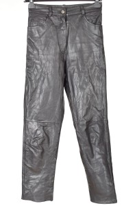 Pantalon de damă clasic din piele naturală